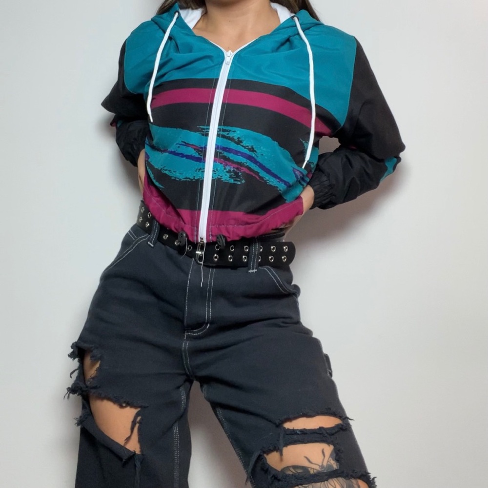 Thug Ave Cropped Windbreaker